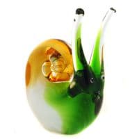 Цветочная улитка. Стеклянная фигурка в стиле Мурано. Высота 12 см.