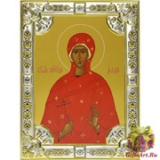Икона освященная &quot;Алла Готфская мученица&quot;, 18x24 см, со стразами