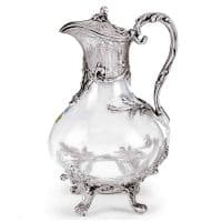 Декантер кувшин из олова и хрусталя, оловянная посуда Artina Австрия