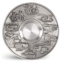 Тарелка настенная Пожарные МЧС из олова. Диаметр 24 см Artina Австрия