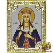 Икона освященная &quot;Ирина Македонская великомученица&quot;,18x24 см, со стразами, 18x24 см