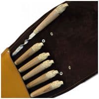 Шампура подарочные Орёл в кожаном колчане подарок мужчине