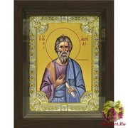 Икона освященная &quot;Андрей Первозванный апостол&quot;, в киоте 24x30 см, 24x30 см