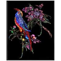 Картина из кристаллов Сваровски SWAROVSKI Птица счастья Размер 40x30 см