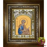 Икона освященная &quot;Пётр апостол&quot;, 14x18 см, в деревянном киоте 20x24 см, 20x24 см