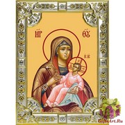 Икона освященная &quot;Козельщанская икона Божией Матери&quot;, 18x24 см, со стразами