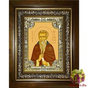 Икона освященная &quot;Феодосий Великий,император&quot;, 18x24 см, со стразами, в деревянном киоте 24x30 см, 24x30 см