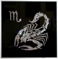 Хрустальная картина со стразами Звёздный Скорпион  на день рождения!