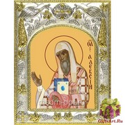 Икона освященная &quot;Алексий, митрополит Московский и всея Руси ,чудотворец,святитель(Алексей)&quot;, 14x18 см