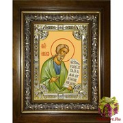 Икона освященная &quot;Иаков ,брат Господень апостол (Яков)&quot;, 18x24 см, со стразами, в деревянном киоте 24x30 см, 24x30 см