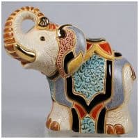 Индийский Слон Средний Эксклюзивная керамическая фигурка De Rosa Rinconada Длина 12 см