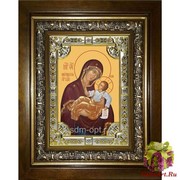 Икона освященная &quot;Муромская икона Божией Матери&quot;, 18x24 см, со стразами, в деревянном киоте 24x30 см, 24x30 см