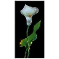 Картина со стразами Сваровски Калла - счастливый талисман 20х40 см.