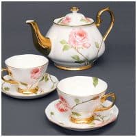 Чайный набор тет-а-тет на двоих Нежность Костяной фарфор Подарочная упаковка
