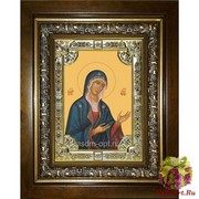 Икона освященная &quot;Деисусная икона Божией Матери&quot;, 18x24 см, со стразами, в деревянном киоте 24x30 см, 24x30 см