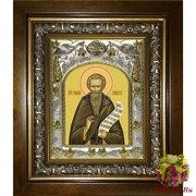 Икона освященная &quot;Григорий Синаит преподобный&quot;, 14x18 см, в деревянном киоте 20x24 см, 20x24 см