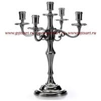 Подсвечник из олова на 5 свечей Серия Классика Высота 30 см Artina Австрия.