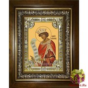 Икона освященная &quot;Соломон праотец&quot;, 18x24 см, со стразами, в деревянном киоте 24x30 см, 24x30 см