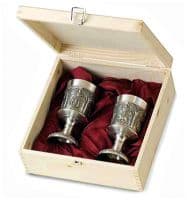 Два бокала для вина в подарочной упаковке серия Выдающиеся художники Альбрехт Дюрер оловянная посуда Artina SKS Австрия