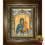 Икона освященная &quot;Молченская икона Божией Матери&quot;, 14x18 см, в деревянном киоте 20x24 см, 20x24 см