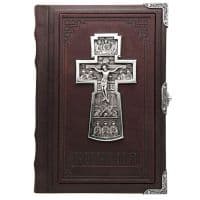 Библия подарочная с серебряным оформлением. Серебро 925 пробы. 18 х 14 см Натуральная кожа. Россия.
