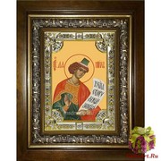 Икона освященная &quot;Даниил пророк&quot;, 18x24 см, со стразами, в деревянном киоте 24x30 см, см