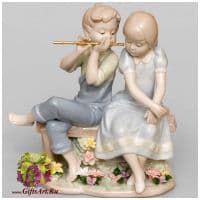 Фарфоровая статуэтка Нежная флейта. Серия Идеальный мир Высота 18 см Дизайн-группа Cosmos