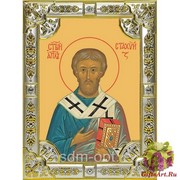 Икона освященная &quot;Стахий епископ Византийский,апостол&quot;, 18x24 см со стразами, 18x24 см