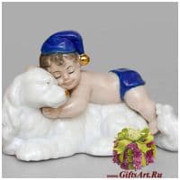 Фарфоровая фигурка Верный друг. Серия Идеальный мир Длина 12 см Дизайн-группа Cosmos