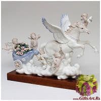 Фарфоровая композиция Небесная колесница. Длина 45 см Дизайн-группа Cosmos