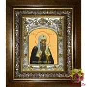 Икона освященная &quot;Ермоген, Патриарх Московский и всея Руси ,святитель&quot;, 14x18 см, в деревянном киоте 20x24 см, 20x24 см