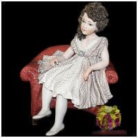 Статуэтка фарфоровая Ожидание. Высота 24 см. Sibania Италия