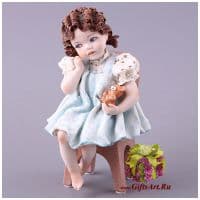 Кукла коллекционная фарфоровая &quot;Где же мамочка?&quot;. Высота 17 см. Sibania Италия