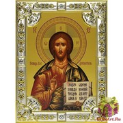 Икона освященная &quot;Господь Вседержитель&quot;, 18x24 см, со стразами