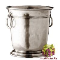 Ведёрко под шампанское кулер из олова Высота 19,5 см Cosi Tabellini Италия
