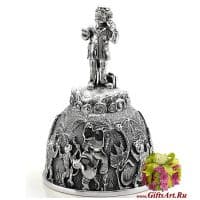 Колокольчик из серебра Добрый доктор Аболит. Серебро 925 пробы. Россия. Колокольчик из серебра Добрый доктор Аболит. Серебро 925 пробы. Россия.