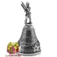 Колокольчик из серебра Трубочист. Серебро 925 пробы. Россия.