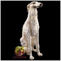 Русская псовая борзая. Скульптура Ahura. Высота 90 см. Италия