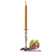 Подсвечник из олова коллекция Тиберио. Высота 24 см. Cosi Tabellini Италия