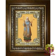 Икона освященная &quot;Петр Митрополит Московский ,святитель&quot;, 18x24 см, со стразами, в деревянном киоте 24x30 см, 24x30 см