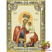 Икона освященная &quot;Избавление от бед страждущих икона Божией Матери&quot;, 18x24 см, со стразами