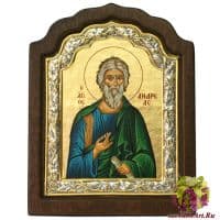Икона Святой апостол Андрей Первозванный  Размер 16х11 см. Греция Икона Святой апостол Андрей Первозванный  Размер 16х11 см. Греция