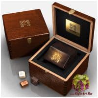 Элитный шоколад ручной работы Махагон коллекция LARGE Z. Деревянная упаковка. Франция