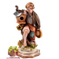 Статуэтка фарфоровая &quot;Беличий домик&quot;. Высота 20 см. Porcellane Principe Италия