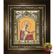 Икона освященная &quot;Елена равноапостольная царица&quot;, 14x18 см, в деревянном киоте 20x24 см, 20x24 см