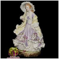 Статуэтка фарфоровая &quot;Леди с зонтиком&quot;. Высота 34 см. Porcellane Principe Италия