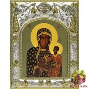 Икона освященная &quot;Божией Матери Ченстоховская&quot;, 14x18 см
