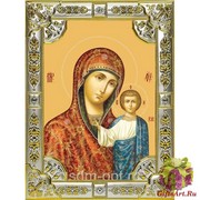Икона освященная &quot;Казанская икона Божией Матери&quot;, 18x24 см, со стразами