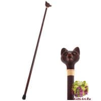 Трость из дерева с ручкой из акрила. Патрикеевна. Италия