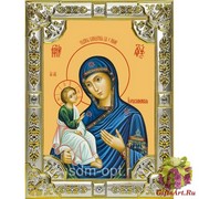 Икона освященная &quot;Иерусалимская икона Божией Матери&quot;, 18x24 см, со стразами